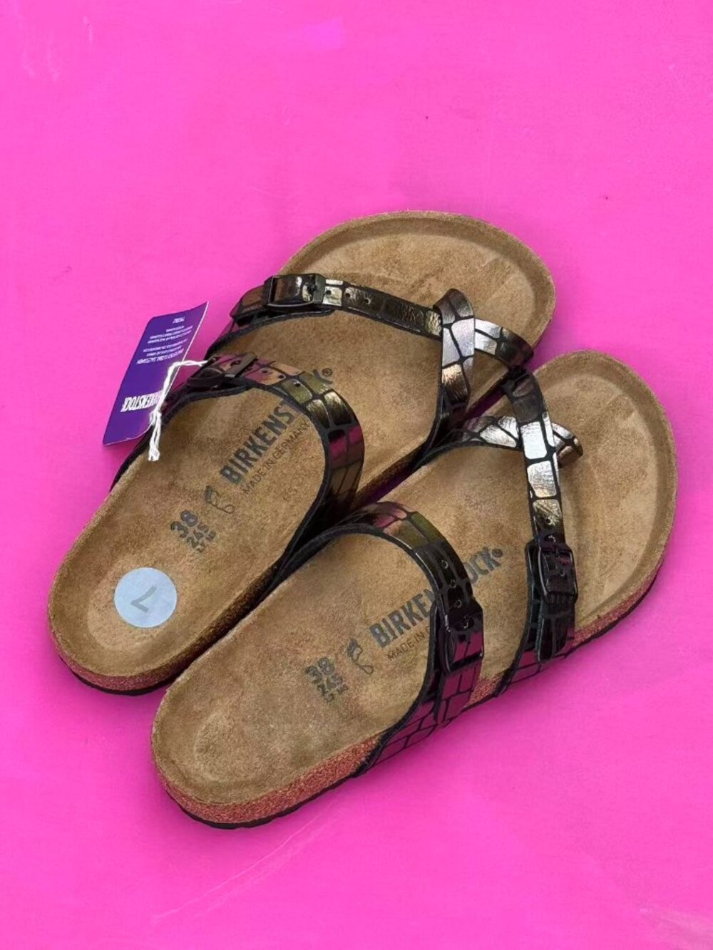 Birkenstock Women's Franca Oiled Leather Sandal US7/EU38